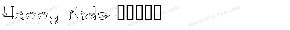 Happy Kids字体转换